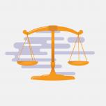 Social Justice Action LLC Header - icon of the allegorical "scales of justice"