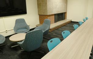 New seating furniture in a Territorial Hall classroom
